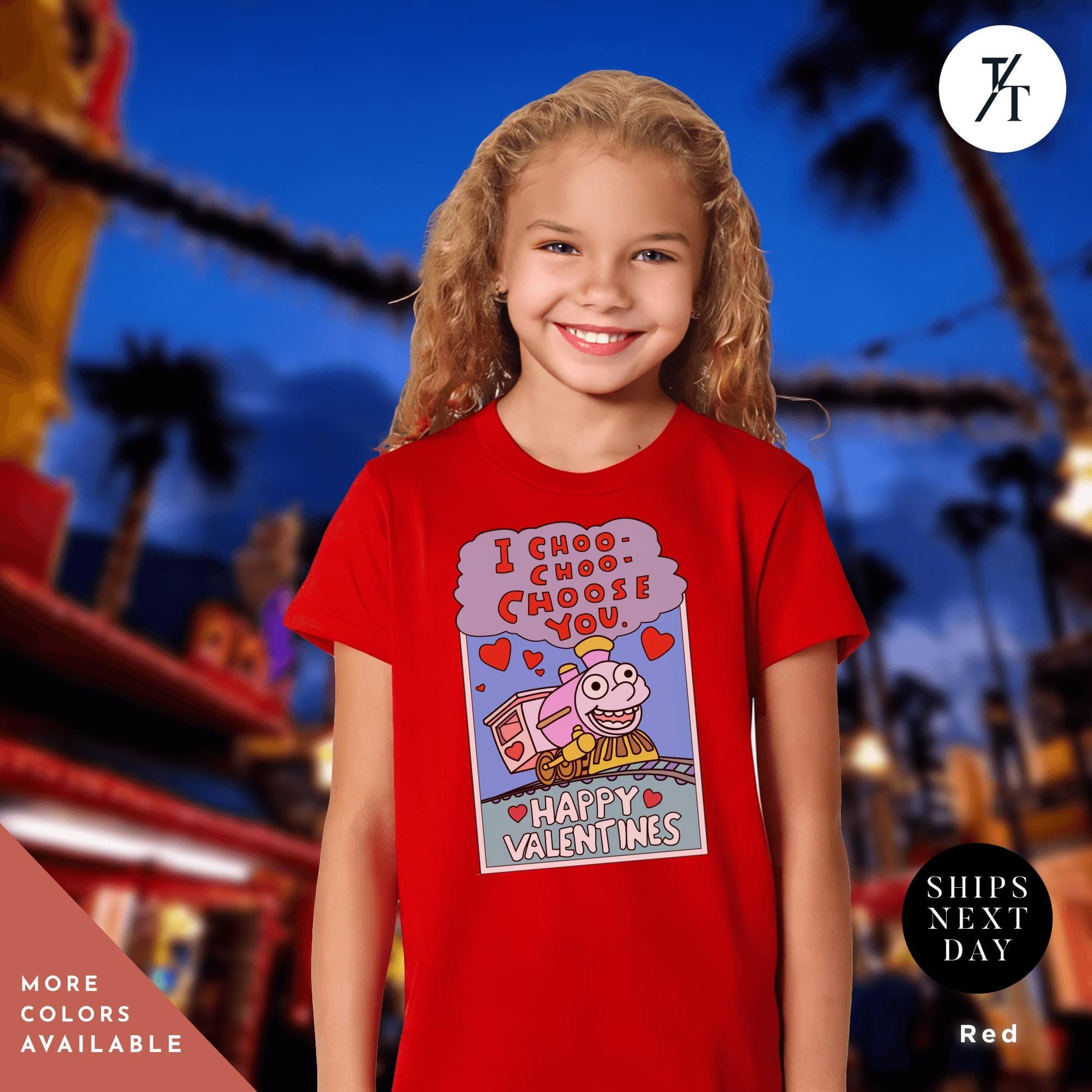 I Choo Choo Choose You The Simpsons Valentine Kid Shirt, Youth Valentines Day tee, Funny Children&#39;s Simpson&#39;s Train Valentines Tee