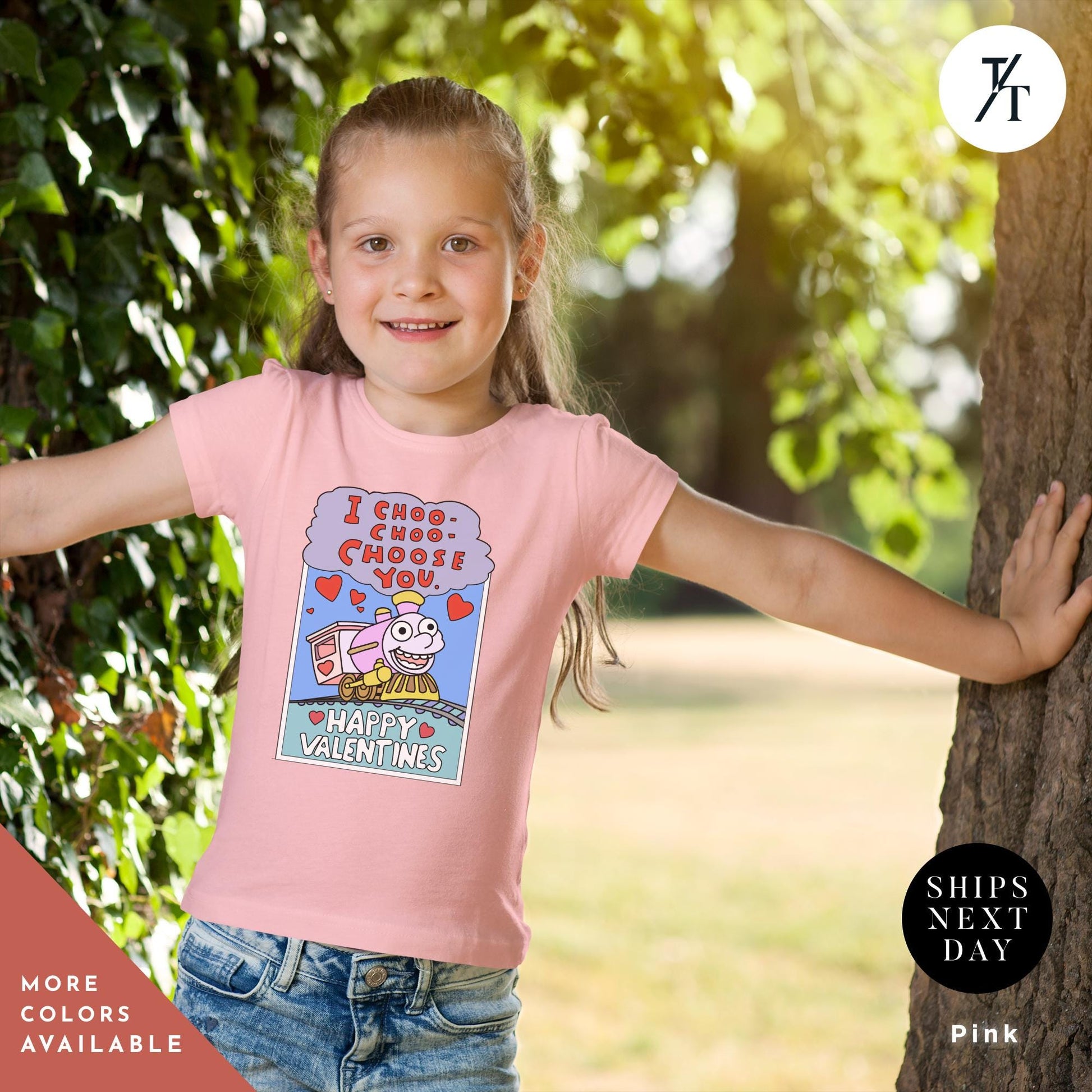 I Choo Choo Choose You The Simpsons Valentine Kid Shirt, Youth Valentines Day tee, Funny Children&#39;s Simpson&#39;s Train Valentines Tee