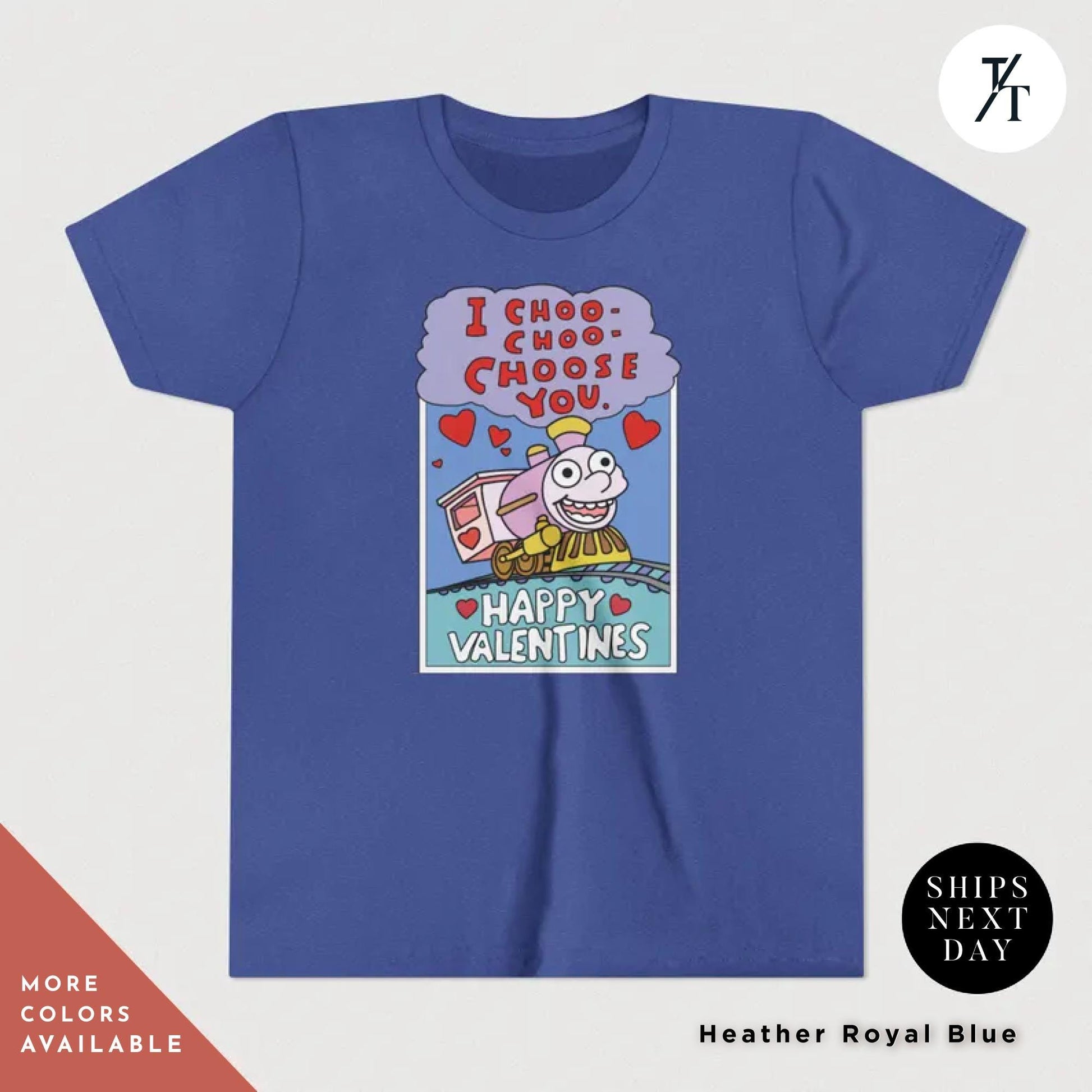 I Choo Choo Choose You The Simpsons Valentine Kid Shirt, Youth Valentines Day tee, Funny Children's Simpson's Train Valentines Tee