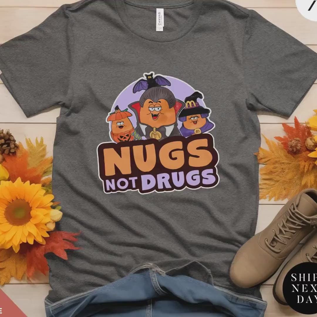 Retro Halloween Nuggets And Buckets Shirt, Spooky Nuggets Tee, McDonald's Halloween, Funny Fall Gift, Vintage Spooky Season Shirt nugget