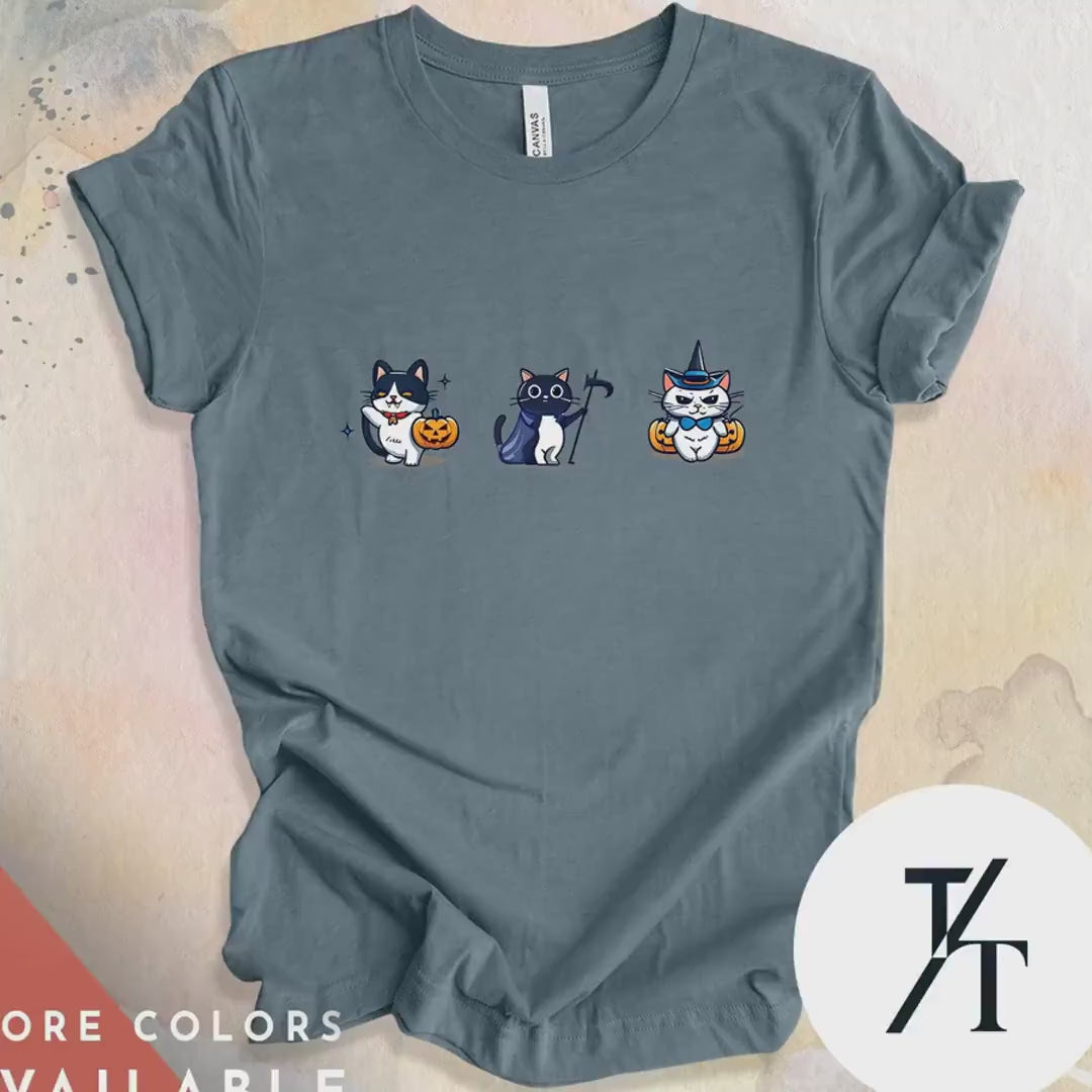 Halloween Cat Shirt, witchy cat shirt, BlackCat Gift, CatMom tShirt Gifts, Spooky Season tee,