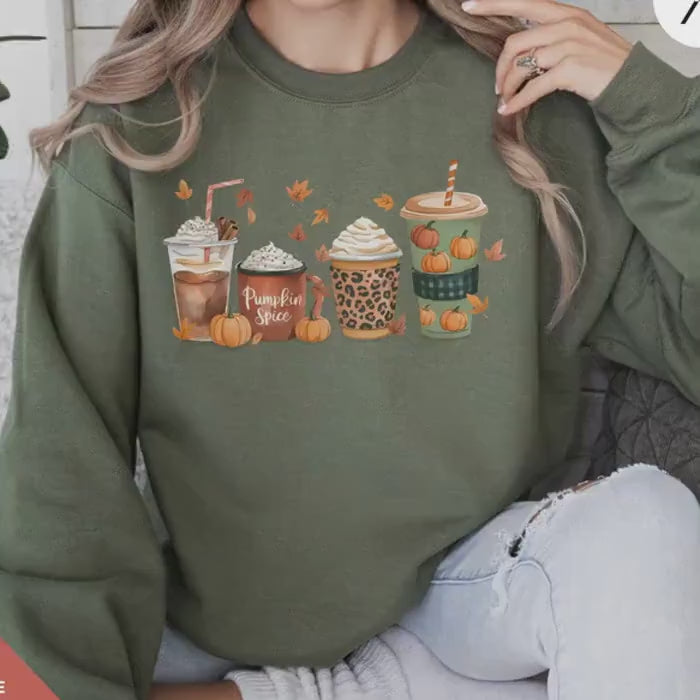 the best seller thanksgiving sweatshirt fall coffee thanksgiving sweater, pumpkin spice sweatshirt, fall crewneck tee, pumpkin spice shirt