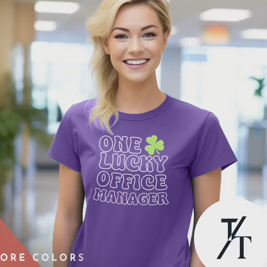 St Patricks Day Shirt for Work, Funny Office Manager Gift, St Paddys Day Tee, Group Shirts, Teacher Teams Shirt