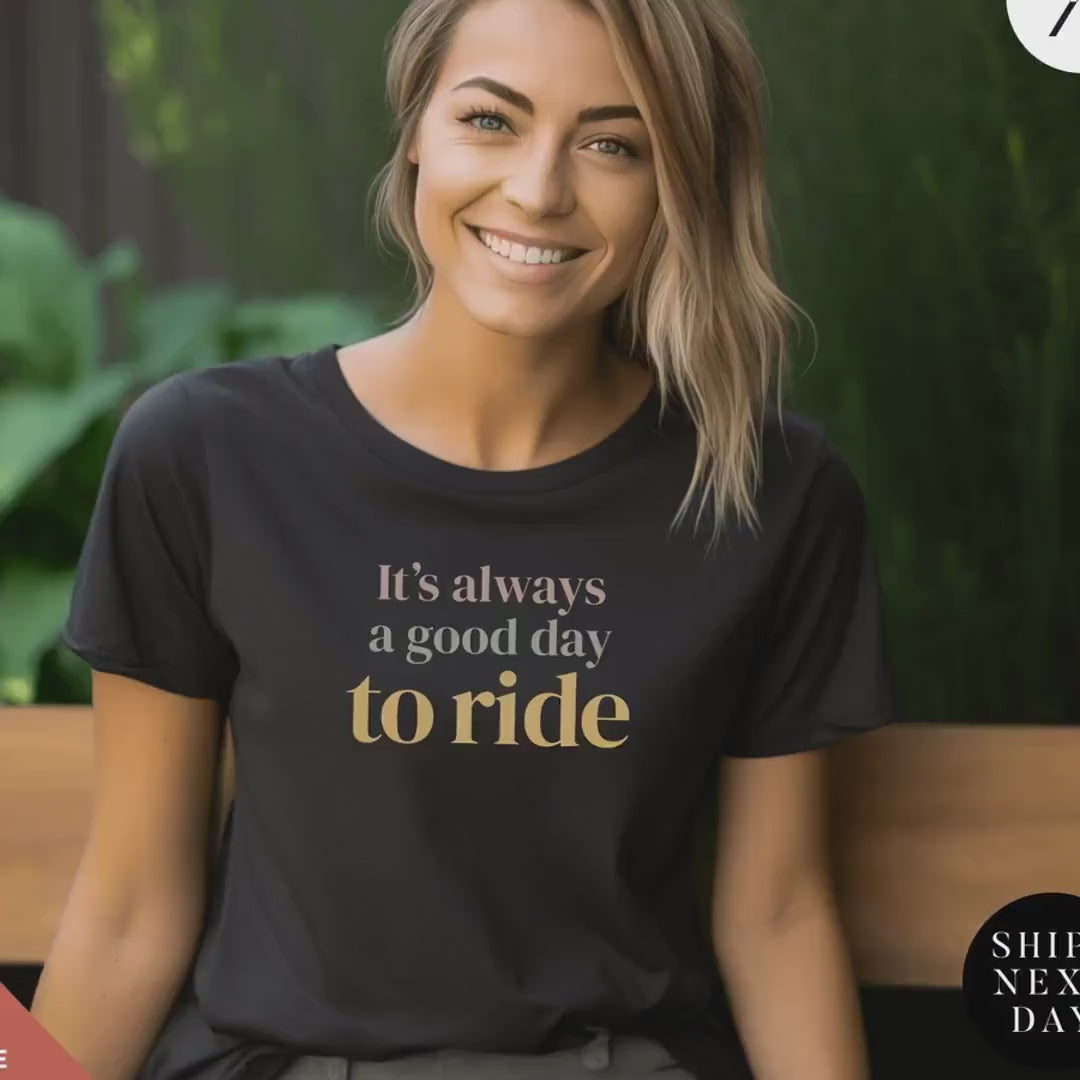 Cycling Workout shirt, Indoor Cycling Shirt, It's always a good day to ride tee, Spin Instructor Gift, Spin Teacher Gift, Indoor Cyclist