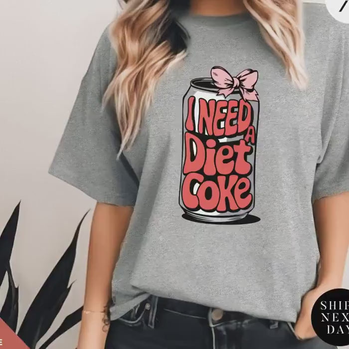 Pink Bow Coquette pink diet coke can shirt, Diet Coke Lover Gift,  shirt, Cute Gift Idea for Her, Perfect Gifts for Soda Lovers