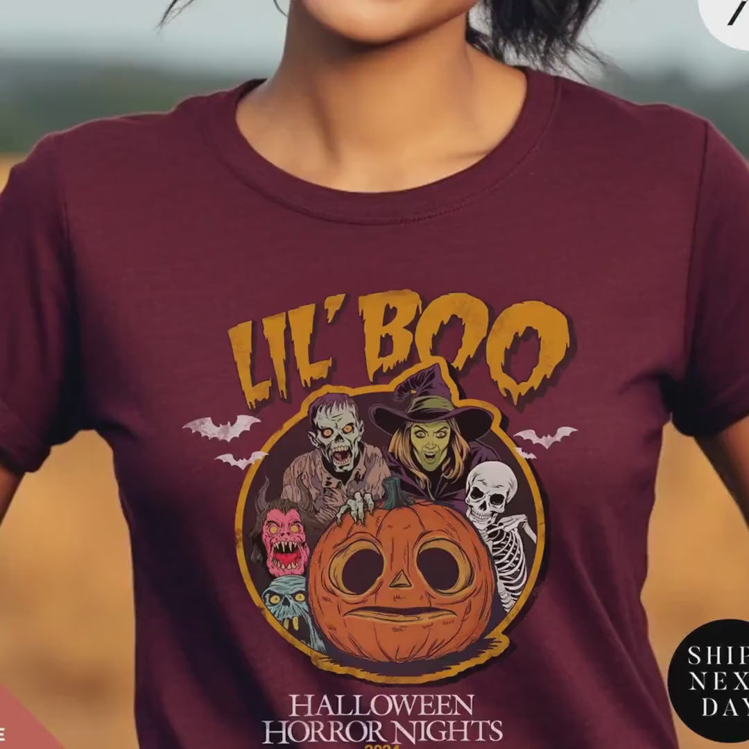 halloween horror nights lil boo shirt Universal Orlando Hhn 2024 Lil Boo tee Halloween Horror Nights Shirt 2024  Haunted House Hhn