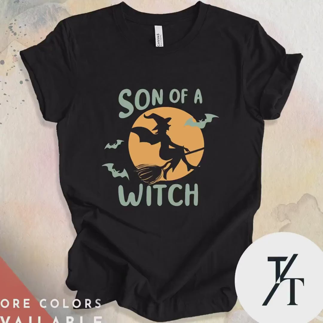 Halloween Party Tee, Salem Witch Shirt, Son Of A Witch Shirt, Kids Halloween tee, Spooky Season Costumes